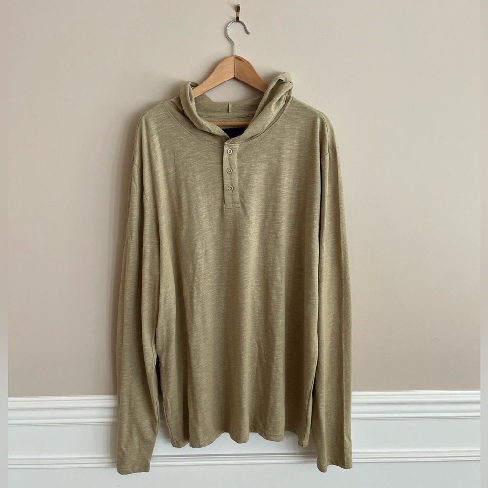 AMERICAN TALL Henley Hoodies for Tall Men size XLT. NWT